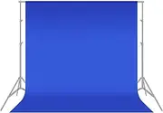 Neewer 6 x 9ft/1.8 x 2.8M Photo Studio 100% Pure Polyester Collapsible Backdrop Background for Photography,Video and Televison(Blue)