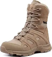[CLSQLXYJZC] Men's Ultralight Tactical Military Boots, Comfort Anti-collision Wear-resistant and Slip-resistant Hiking Shoes, Outdoor Desert Lace-up Sports Combat Boots