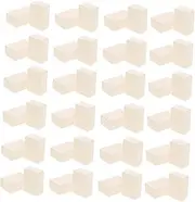 QUMIIRITY Sturdy Acrylic Square White Chess Pieces Rotating and DIY Checker Set Large Marble Game Pieces Checker Board Game for Boys and Girls