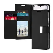 Goospery Samsung Galaxy S20+ /S20 Plus Rich Diary Wallet Flip Case Leather Card Slots Magnetic Cover (Black) S20P-RIC-BLK