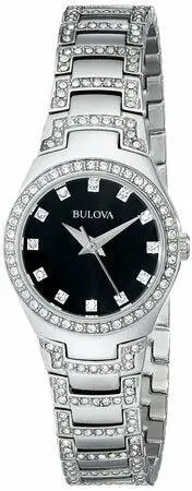 Bulova Womens Crystal Dress Watch