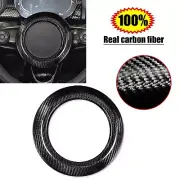 Fit BMW MINI F54 2015 Carbon Fiber Auto Steering Wheel Center Cover Stickers (for: Mini)