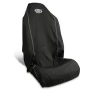 SAAS Seat Cover Throwover Black with Saas White Logo Large