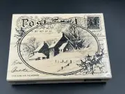 Stampendous Snow Postcard Rubber Stamp