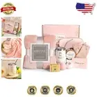 Unique Relaxing Spa Gift Set with 300GSM Flannel Blanket & Candles for Her