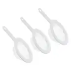 3Pcs 9"x6" 100 Mesh Food Filter Strainer Fine Mesh Sieve Filters Strainers White