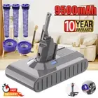 9500mAh Battery For Dyson V8 SV10 Absolute V8 Animal Cord-Free / Pre&Post Filter