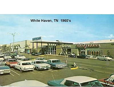 1960's White Haven, TN Street Stores Scene Fridge Magnet