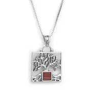 Pendant Tree of Life Nano Sim Old Jewish Bible (TANAKH) Sterling Silver Jewelry