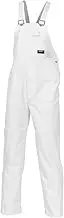 Cotton Drill Bib and Brace Overall - Size: 82R - Color: White