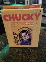 NEW Chucky, Child's Play Paint By Numbers Box Set w/ Canvas, Paints & Brushes