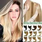 Secret Wire Hidden Headband Remy Human Hair Extensions One Piece Weft USPS