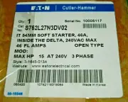 NEW Eaton S752L27N3DV02 Soft Starter 15-46A 240VAC 15HP 3Ph - NEW IN SEALED BOX