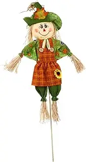 FONDOTIN Outdoor Garden Decoration Scarecrow Toy Fall Halloween Adornment Thanksgiving Scarecrow Random Color