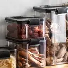 Food Storage Box Plastic Airtight Container Grains Nuts Milk Powder Cans Home