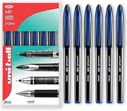 uni-ball AIR Micro - 0.5mm Fine Rollerball - UBA-188-M - In Gift Box Packaging (Blue, 6 Pack)