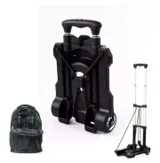 Portable Folding Hand Truck Dolly Utility Cart Foldable Trolley Put in Backpa...