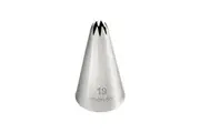 Mondo Stainless Steel #19 Star Piping Tip Icing Cake Decorating Nozzle Silver