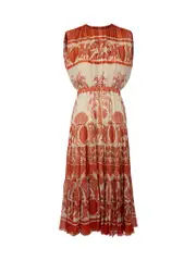 Orange Cordillera Pattern Dress