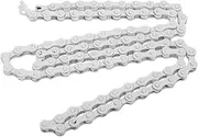 Yardwe Bicycle Chain Chain for Bicycle Practical Bike Supply Bike Supply White Steel