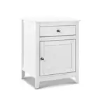 Bedside Tables Side Table Drawers Nightstand White Artiss