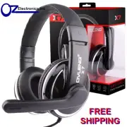 Headset Headphone Microphone for PC MAC SKYPE BRAND BLACK SILVER Zoom Teams NEW