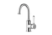 Clasico Gooseneck Basin Mixer Ceramic Handle