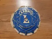 VINTAGE 1980s Ramar IND Plastic Clock Face Lions International Club 4" NOS