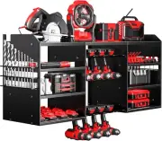 Large Power Tool Organizer Wall Mount,Cordless Tool Storage Rack Drill Holder