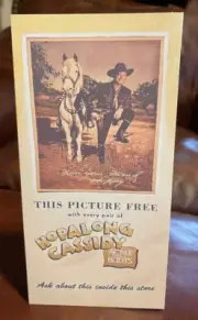 Hopalong Cassidy "ACME Boot" Ad Tabletop Display Standee 5 1/4" X 10 1/2"