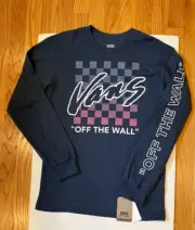 VANS OFF THE WALL RELIVE CHECKERBOARD LONG SLEEVE T-SHIRT | MEN'S SMALL