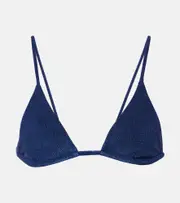 [Jade Swim] Jade Swim Via triangle bikini top AU 8 blue