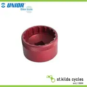 Unior Bottom Bracket Socket - 16 Notch - Anodized 627623 - Red