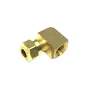 Tectran 85079 Dot 90 Deg Female Elbow Ferrule Fitting, 1/4" Tube Size, 1/8"