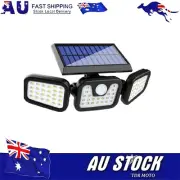 Solar Motion Sensor Lights 2000LM 74LEDs, IP65 Waterproof Outdoor Security New