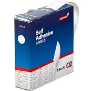 Quikstik Label Dispenser Circle 14mm White Pack 1200
