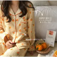 在飛比找蝦皮購物優惠-預購 JUUNEEDU 橘子 睡衣 長袖款 睡衣 居家服 韓
