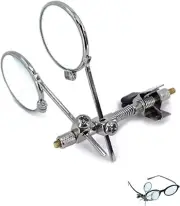 Jeweller'S Eye Loupe 10X-10X Double Ocular Loupe Steampunk Lens Clip on Retro Ma