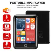 MP3 Player Bluetooth 5.0 Full Touch Screen HiFi Speaker FM Radio Recorder 4GB