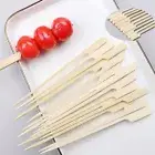 100Pcs Bamboo Wood Barbecue Skewers Barbecue Tools BBQ Bamboo Skewers