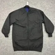 Women's Lululemon Oversized Fit Non Stop Bomber Jacket Reversible Navy Black