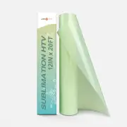 Clear Sublimation HTV for Light Fabric - 12" X 20FT, Glossy