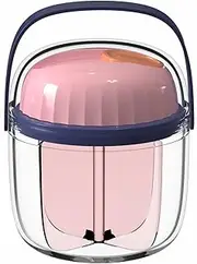 Pill Organizer, Weekly Pill Box 7 Day, Cute Travel Medicine Dispenser, BPA Free Moisture Proof Daily Pill Case Organizer for Vitamins, Fish Oils, Supplements (Pink)