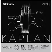 D'Addario Kaplan Vivo Violin E String, 1/4 Scale, Medium Tension