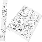 GLSTOY Boys and Girls Coloring Poster Roll 2 Rolls of Drawing Paper for Boys and Girls Smooth Surface