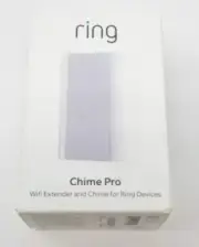 New Ring Chime Pro Wi-Fi Extender And Chime for Devices Smart Doorbell White