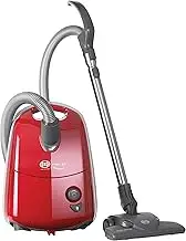SEBO 92623GB Airbelt E1 Red +Boost, Cylinder Vacuum, Rhodium Red
