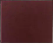 Letts Of London Origins Quarto Landscape Plain Guest Book, Chocolate