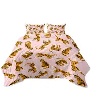 Cute Tiger Pattern Coverlet