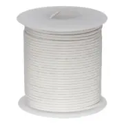 16 AWG Gauge SXL Automotive Stranded Hook Up Wire, 25 ft, White, 60 Volts